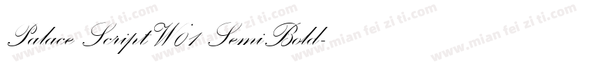 Palace Script W01 SemiBold字体转换